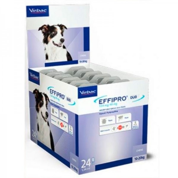 EFFIPRO DUO CANI 10-20 KG  24 PIPETTE SPOT-ON