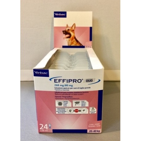 EFFIPRO DUO CANI 20-40 KG  24 PIPETTE SPOT-ON