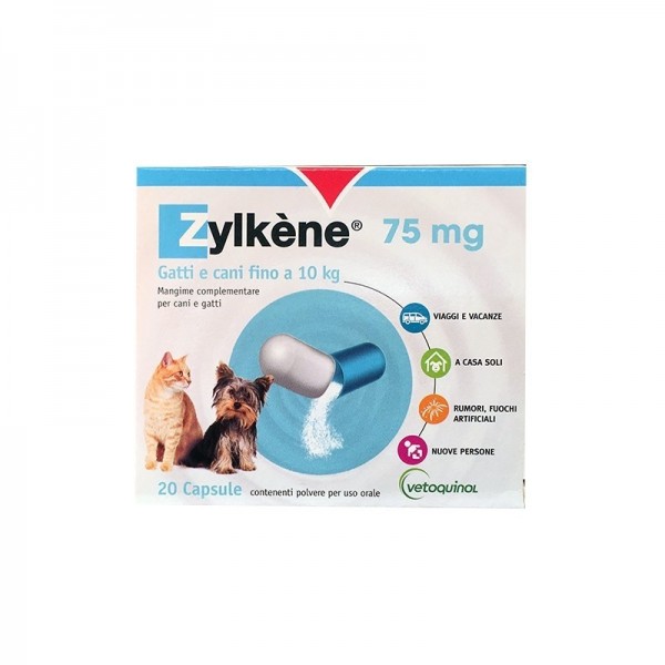 ZYLKENE CANI/GATTI 75 MG. 20 CAPSULE - NUOVA CONFEZIONE