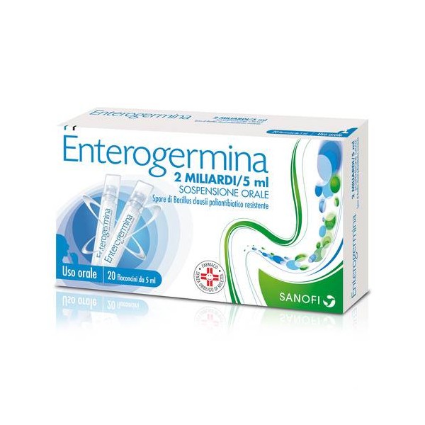 ENTEROGERMINA OS 20 FLACONCINI 2MILIARDI / 5 ML