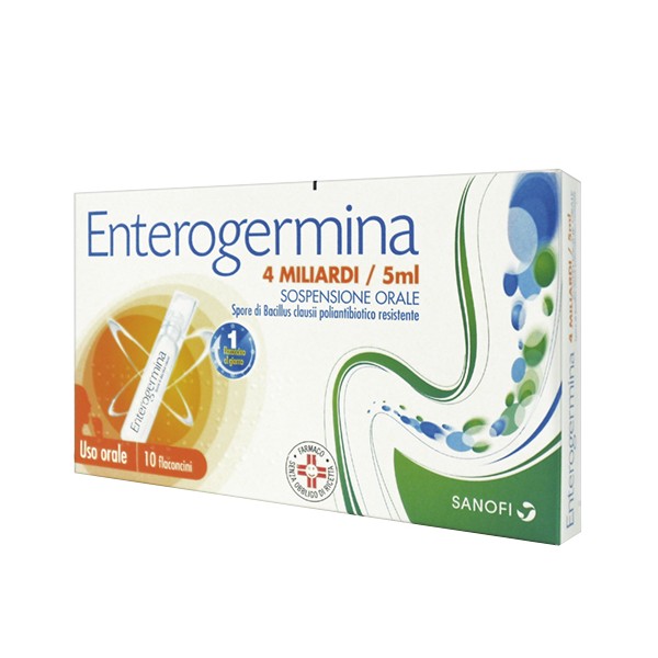 ENTEROGERMINA OS 10 FLACONCINI 4 MILIARDI / 5 ML