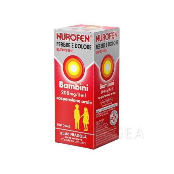 NUROFEN FEBBRE DOLORE SCIROPPO 200MG/5ML FRAGOLA