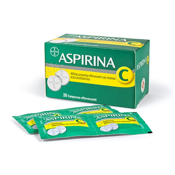 ASPIRINA C 20 COMPRESSE EFFERVESCENTI 400MG + 240 MG