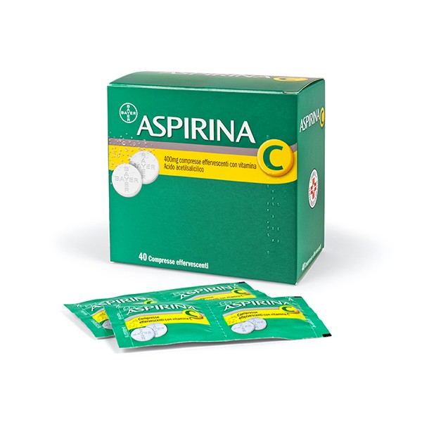 ASPIRINA C 40 COMPRESSE EFFERVESCENTI 400MG + 240 MG