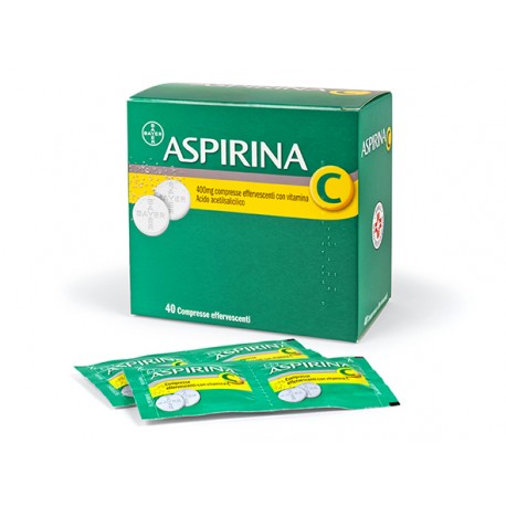 ASPIRINA C 40 COMPRESSE EFFERVESCENTI 400MG + 240 MG