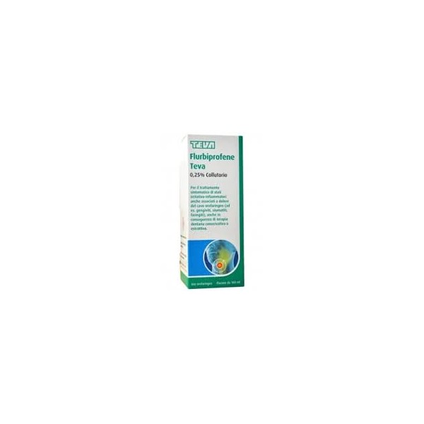 FLURBIPROFENE TEVA COLLUTORIO 160 ML