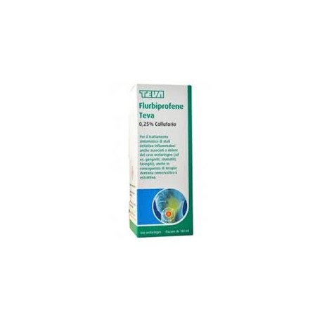 FLURBIPROFENE TEVA COLLUTORIO 160 ML