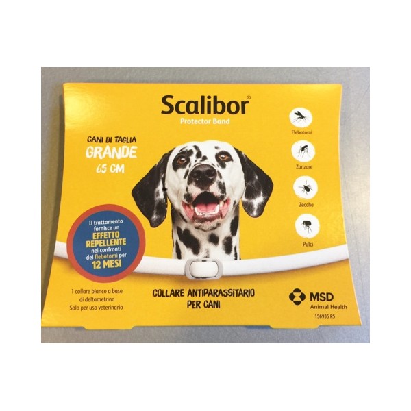 SCALIBOR COLLARE 65 CM -CANI TAGLIA GRANDE -NUOVO PRODOTTO ITALIANO ORIGINALE MSD