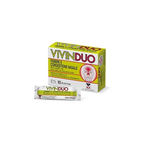 VIVINDUO FEBBRE E CONGESTIONE NASALE 10 BUSTINE