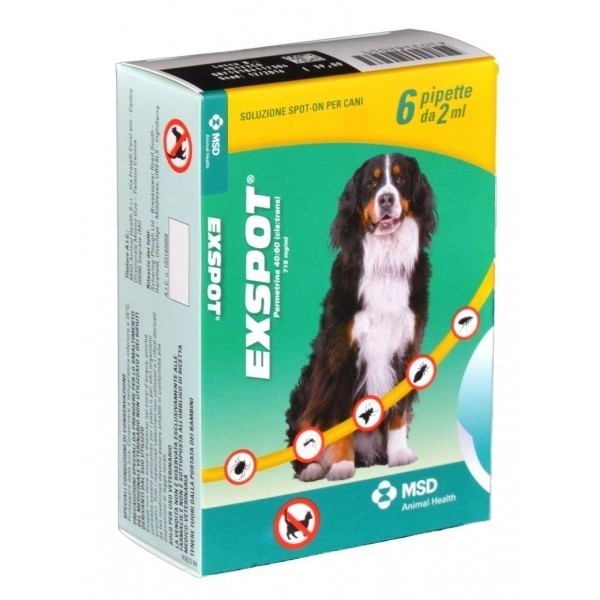 EXSPOT 6 PIPETTE 2 ML CANI GRANDI