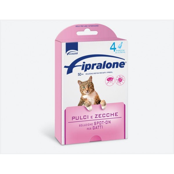 FIPRALONE SPOT-ON GATTI 4 PIPETTE 0,5 ML -  EX FIPROLINE