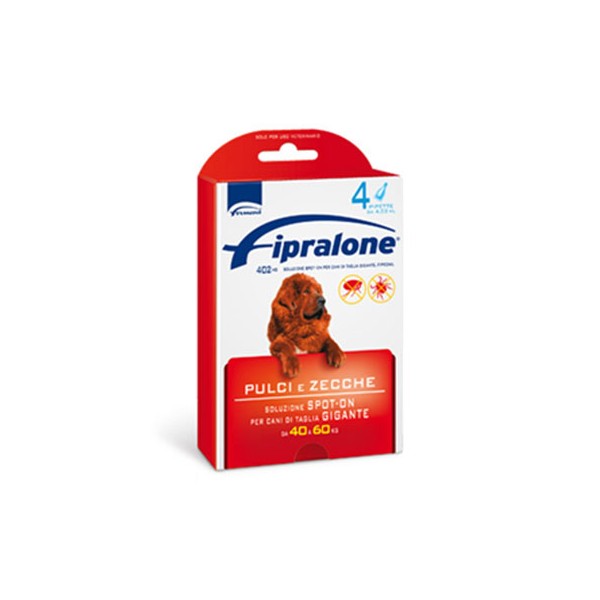 FIPRALONE SPOT ON  CANI 40-60KG  4 PIPETTE 402 MG   EX-FIPROLINE