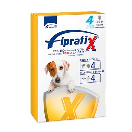 FIPRATIX CANI TAGLIA PICCOLA 4-10 KG 4 PIPETTE 1,1 ML