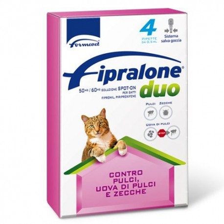 FIPRALONE DUOGATTI 4 PIPETTE 0,5 ML 50MG/60MG