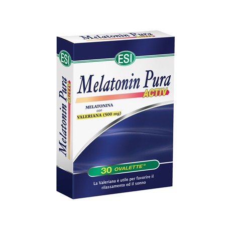 MELATONIN PURA ACTIV 30 OVALETTE - MELATONINA CON VALERIANA