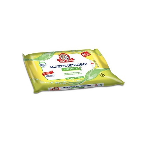 SANO E BELLO SALVIETTE DETERGENTI ALLA CITRONELLA 50 PZ