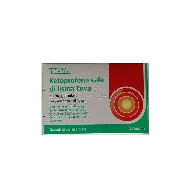 KETOPROFENE SALE DI LISINA TEVA 24 BUSTINE