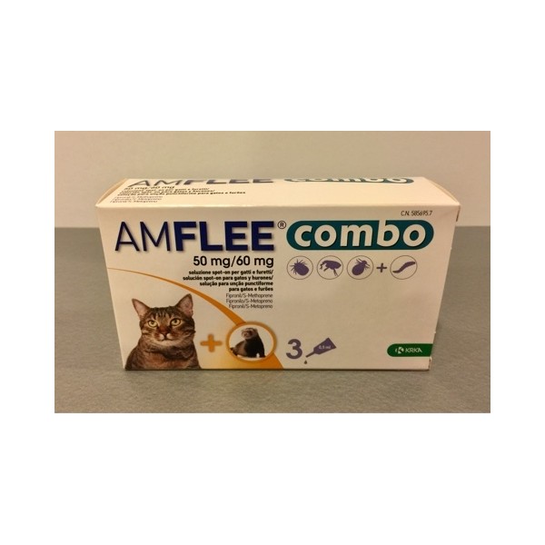 AMFLEE COMBO 50MG/60MG GATTI E FURETTI 3 PIPETTE SPOT-ON