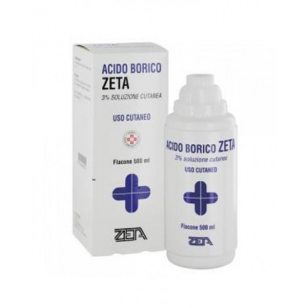 ACIDO BORICO 3% 500 ML SOLUZIONE CUTANEA