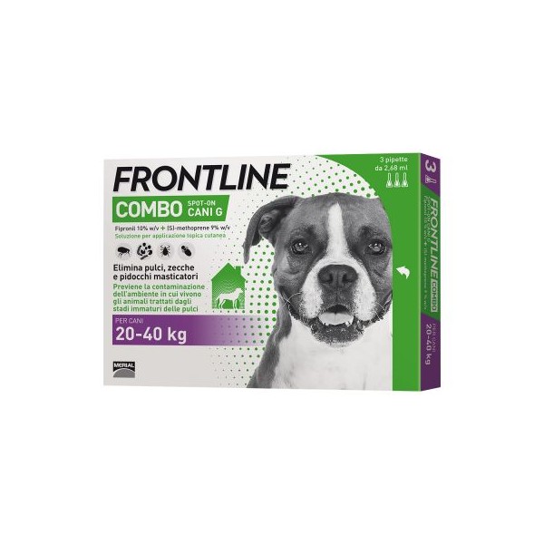 FRONTLINE COMBO SPOT ON 3 PIP CANI 20-40 KG