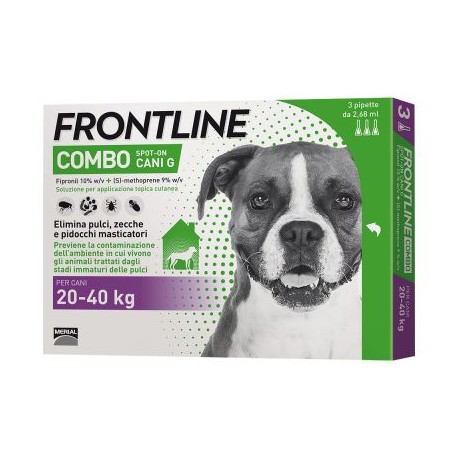 FRONTLINE COMBO SPOT ON 3 PIP CANI 20-40 KG