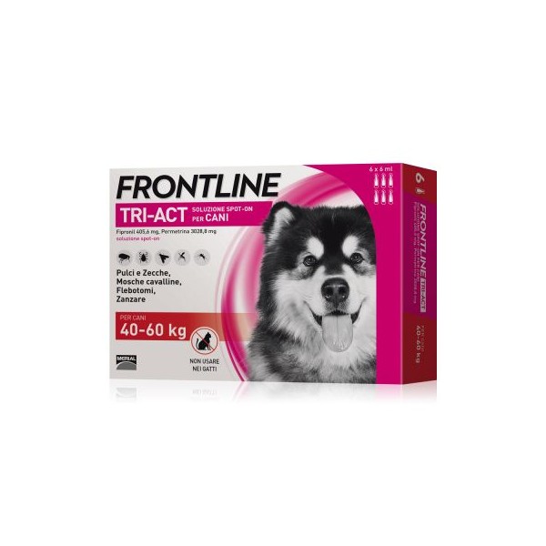 FRONTLINE TRIACT CANI 40-60 KG 6 PIPETTE 0,5 ML