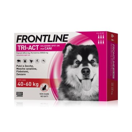 FRONTLINE TRIACT CANI 40-60 KG 6 PIPETTE 0,5 ML