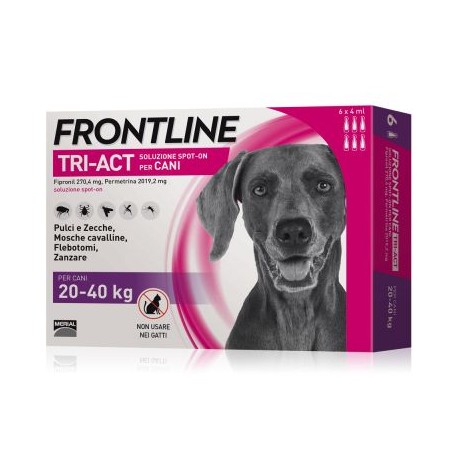 FRONTLINE TRIACT CANI 20-40 KG 6 PIPETTE 0,5 ML
