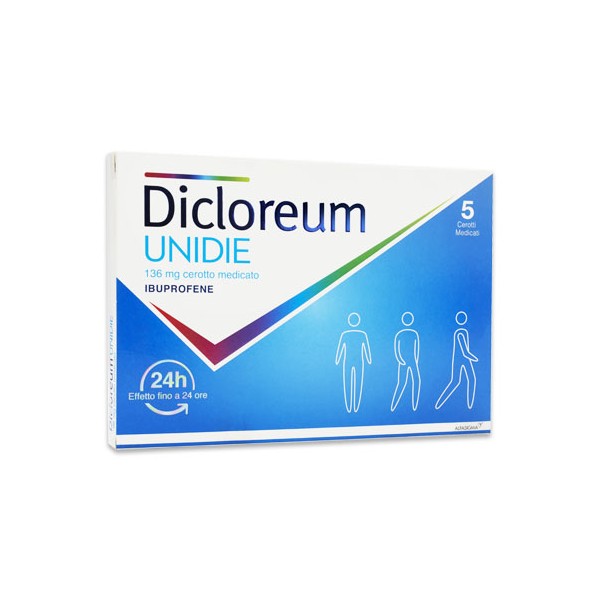 DICLOREUM UNIDIE 5 CEROTTI MEDICATI 136 MG