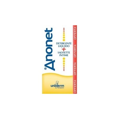 ANONET COFANETTO DETERGENTE LIQUIDO FLACONE 150 ML + 15 SALVIETT