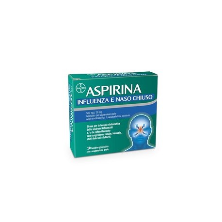 ASPIRINA INFLUENZA NASO CHIUSO 10 BUSTINE