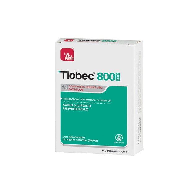 TIOBEC 800 DUO COMPRESSE OROSOLUBILI