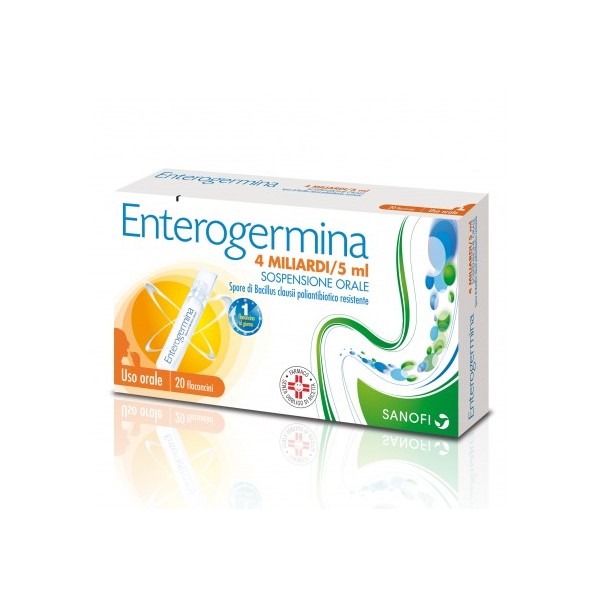 ENTEROGERMINA OS 20 FLACONCINI 4 MILIARDI / 5 ML