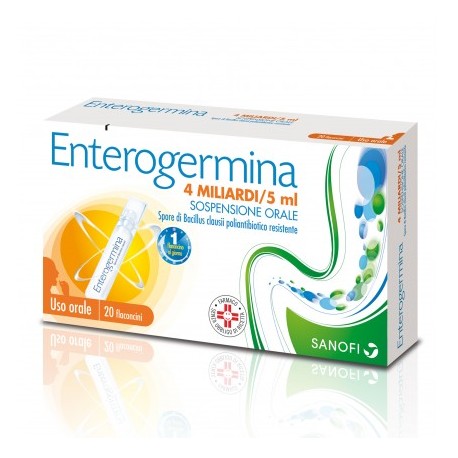 ENTEROGERMINA OS 20 FLACONCINI 4 MILIARDI / 5 ML