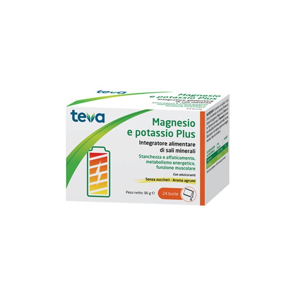 MAGNESIO E POTASSIO PLUS TEVA 24 BUSTINE