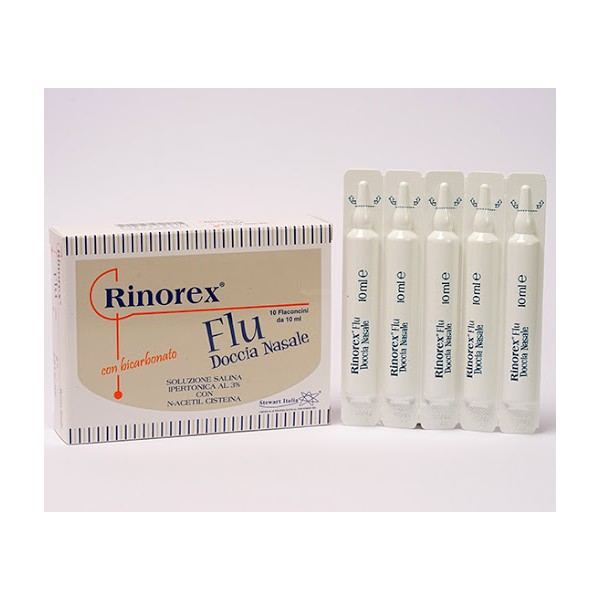 RINOREX FLU DOCCIA NASALE 10 FIALE 10 ML