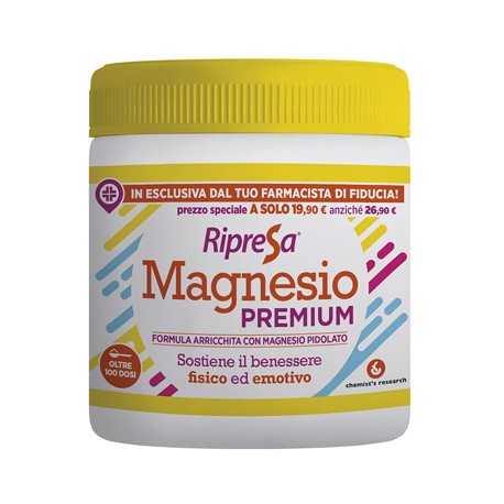 RIPRESA MAGNESIO PREMIUM 300 GR GUSTO ARANCIA - MAGNESIO PIDOLATO