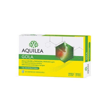 AQUILEA GOLA 20 COMPRESSE OROSOLUBILI - DISPOSITIVO MEDICO