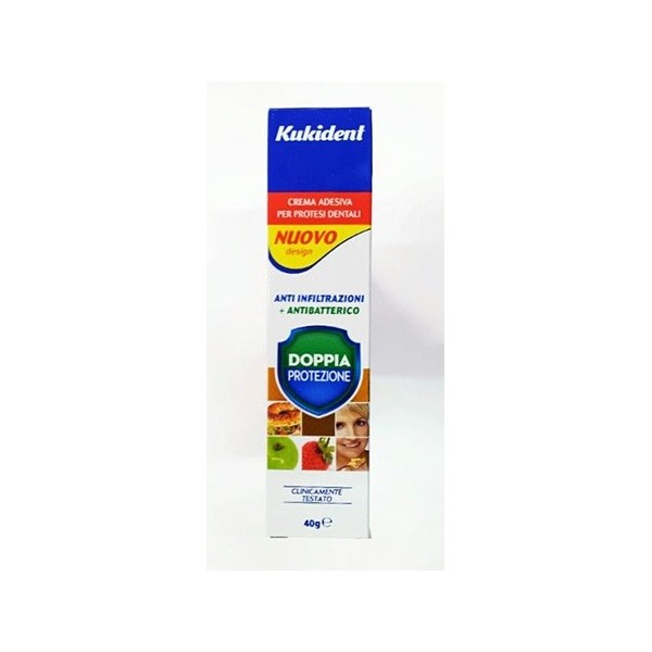 KUKIDENT DOPPIA PROTEZIONE CREMA ADESIVA 40 GR