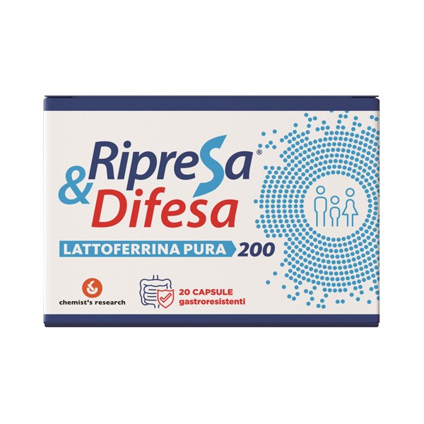 LATTOFERRINA PURA 200 MG 20 CAPSULE -RIPRESA & DIFESA