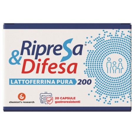 LATTOFERRINA PURA 200 MG 20 CAPSULE -RIPRESA & DIFESA