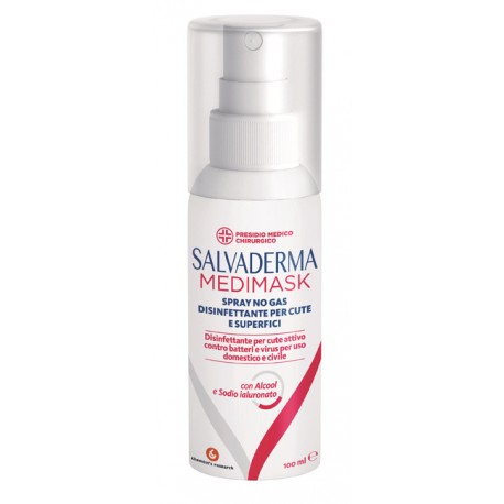 SALVADERMA MEDIMASK SPRAY DISINFETTANTE CUTE , SUPERFICI , MASCHERINE