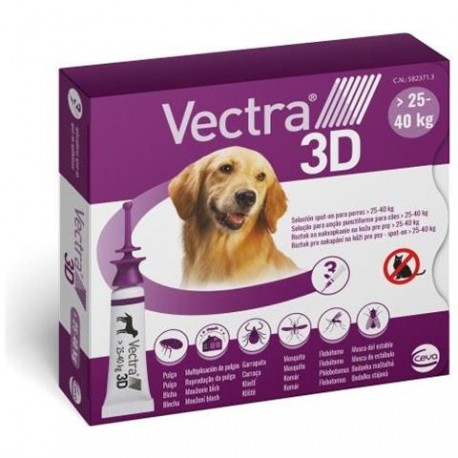 VECTRA 3D SPOTON 3 PIP 25 - 40 KG VIOLA