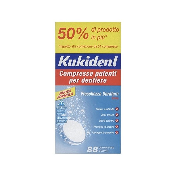 KUKIDENT 88 COMPRESSE PULIZIA DENTIERA