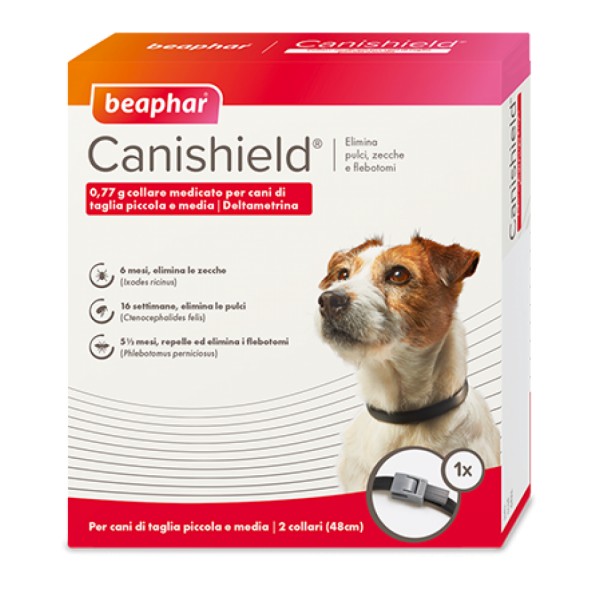 BEAPHAR CANISHIELD COLLARE CANI PICCOLI-MEDI 48 CM 1 PZ