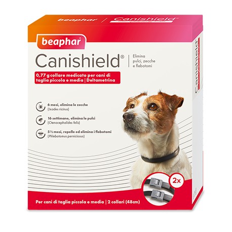 BEAPHAR CANISHIELD COLLARE CANI PICCOLI-MEDI 48 CM 2 PZ - Farmacia Fornari  Dott. Yari