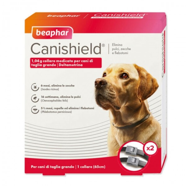 BEAPHAR CANISHIELD COLLARE CANI GRANDI 65 CM 2 PZ