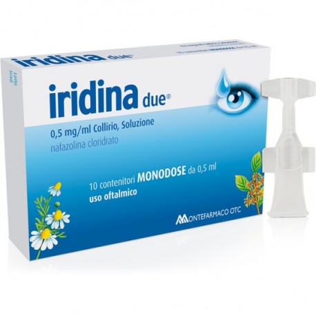 IRIDINA DUE COLLIRO 10 FIALETTE 0,5 ML 0,05 %