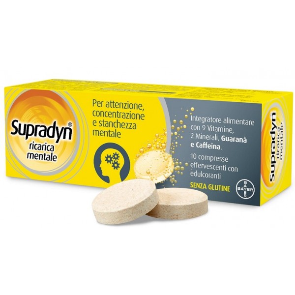 SUPRADYN RICARICA MENTALE 10 COMPRESSE EFFERVESCENTI