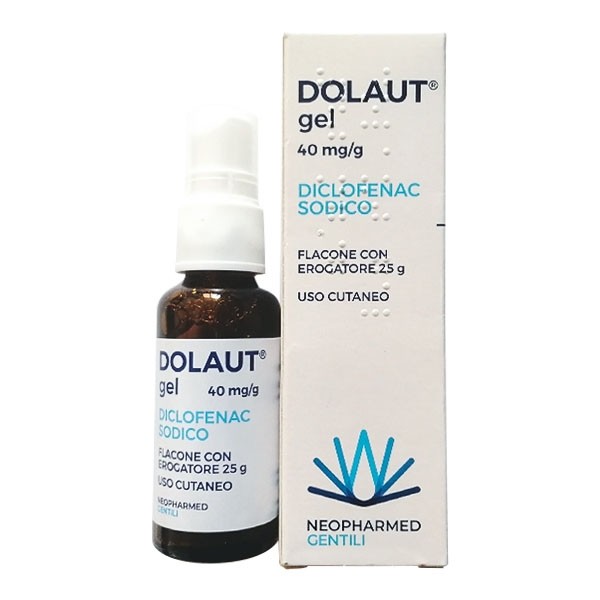 DOLAUT GEL SPRAY FLACONE 25 GR 4%